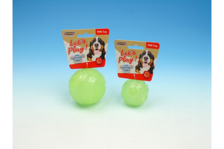 TPR Moonglow Multi-Textures Squeaky Ball