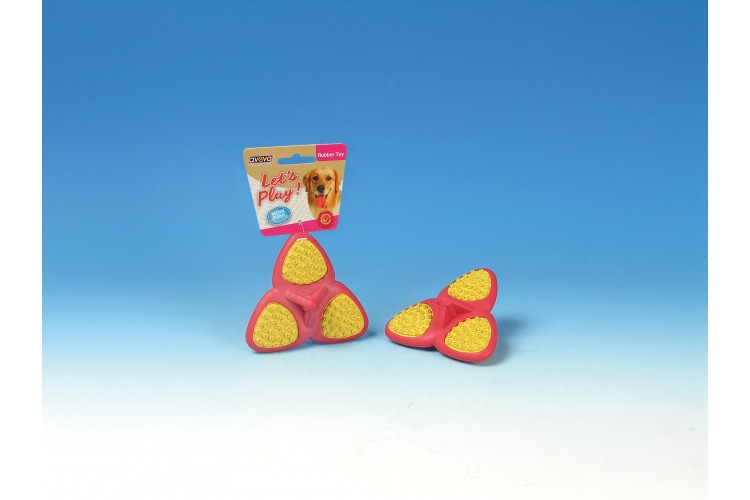 RT/3077TG Rubber Teething Triangle - 4.5" (Two-Tone Colour)