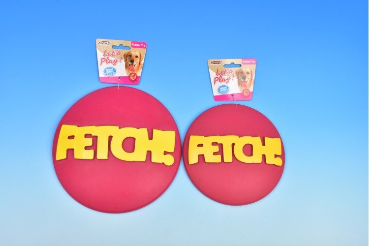 Rubber Flying Disc "FETCH"