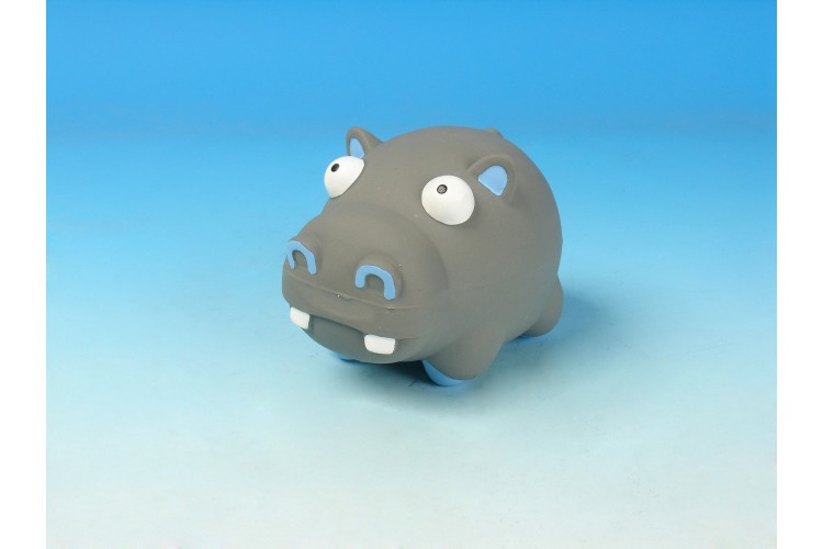 LX/S1592TG Latex Stuffed Grunter: Funny Hippo - 11.5cm